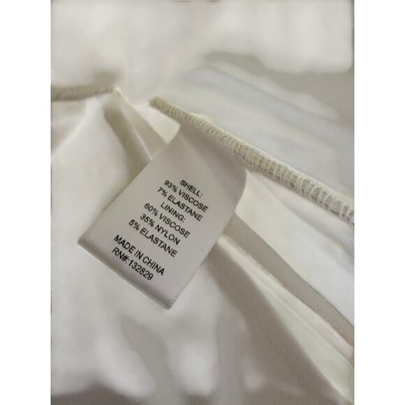 Michael Costello x Revolve Magnolia Maxi Skirt Ruched Vacation Beachy Ivory M - Picture 8 of 8